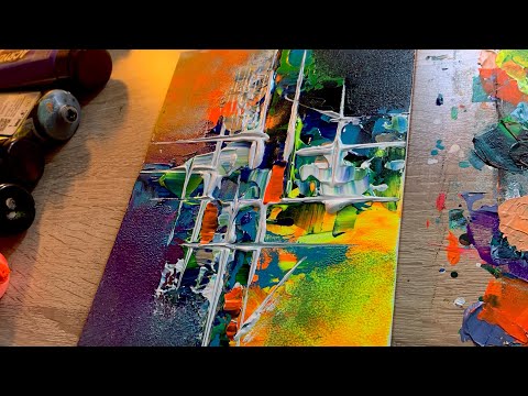 Simple & Easy - Contemporary Famous Abstract Painting In Acrylics | Relaxing Art