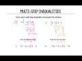 Exploring Multi Step Inequalities