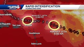 How did Hurricane Erin turn into a 550-mile wide storm?