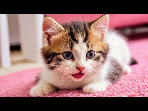 Fluffy Kittens 😺 Crunchy Food 🍲 Cat Eating Sounds