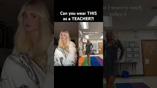 CAN YOU WEAR THIS OUTFIT AS A TEACHER?! Creator: evaboothby #duet #outfit #fashion