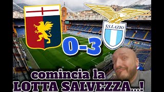 Genoa - Lazio 0-3 Lotta Salvezza sfumata!