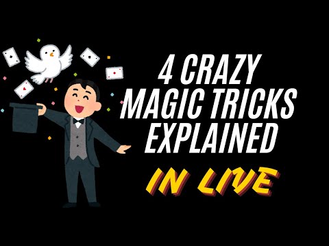 4 Crazy Magic Tricks Explained in Live #tricks #magic #live #livestream #shorts