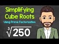 Simplifying Cube Roots with Prime Factorization