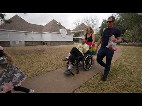 Houston woman divorces, then adopts husband after wreck left him with brain damage
