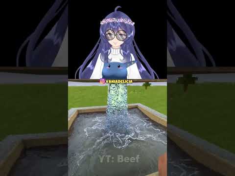Minecraft tapi air realistic di KOLAM BERENANG! #shorts