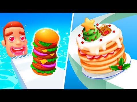 Sandwich Runner Stack Bread | Pancake Run - All Level Gameplay Android,iOS - HUGE NEW APK UPDATE
