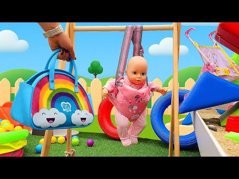 Baby Born Annabelle için çocuk parkında eksik oyuncakları tamamlıyoruz!