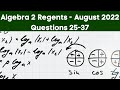 Algebra 2 Regents August 2022: Key Concepts and Problem Solving