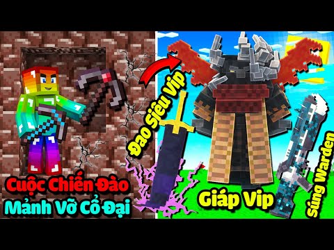 MINI GAME : CUỘC CHIẾN ĐÀO MẢNH VỠ CỔ ĐẠI MINECRAFT ** NOOB HÓA CHIẾN THẦN VỚI KIẾM SIÊU HÚT MÁU