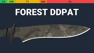 Classic Knife Forest DDPAT Wear Preview
