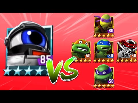 TMNT Legends Technodrome Boss VS Leo, Mikey Classic, Donnie, Donnie Classic, Donnie Original