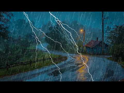 Lluvia y truenos y relámpagos Para Dormir, Lluvia Ultra Relajante Para Dormir En 3 Minutos