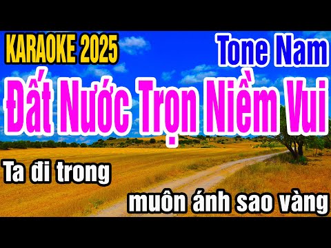 Karaoke Đất Nước Trọn Niềm Vui Tone Nam Nhạc Sống gia huy karaoke