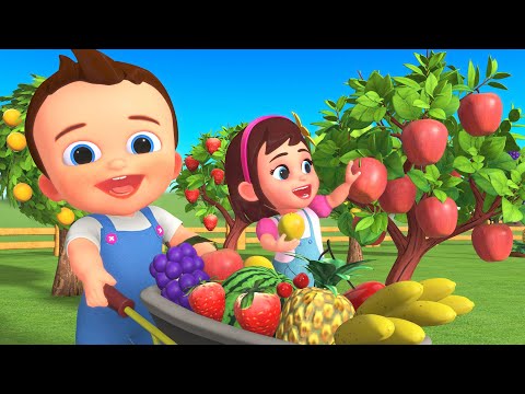 Learn Fruit Names, Colors, and Farming with Baby | Fun Outdoor Adventure for Kids Educational!