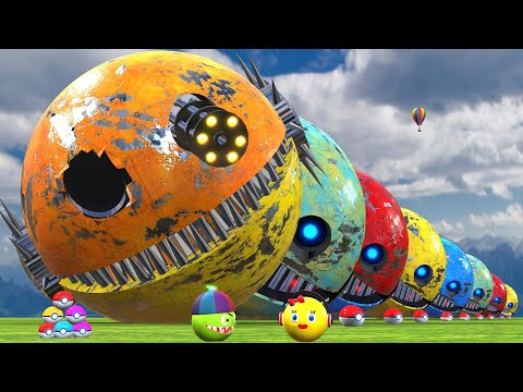 ROBOT PACMAN AND MS PACMAN VS ROBOT MONSTER cC76