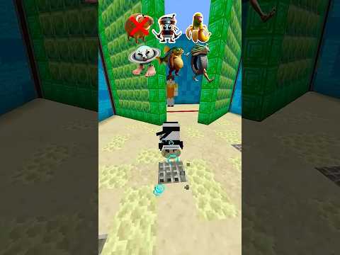 Closing One Door - Way Gate vs Italian Brainrot Mobs 2 #minecraft  #minecraftshorts #italianbrainrot