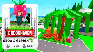 I Created Brookhaven From Grow a Garden!