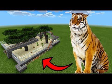 MCPE: How To Make a Tiger Roller Coaster