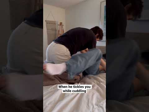 When he tickles you while cuddling 🥄🤭 #shorts | dion and sebb #sebasdion