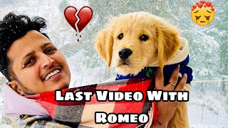 Last Vlog With My Dog Romeo 💔 | My Dog Died |