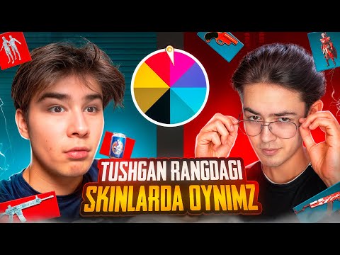 RULETKADAN🔥QAYSI RANG TUSHSA SHU RANGDAGI PUBG MOBILE NARSALARIDA O'YMAYMIZ😈