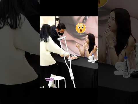 Even an Injury Couldn't Stop Her from Meeting Jisoo ๐ฅ๐ #blackpink #jisoo #blink #kpop #shorts