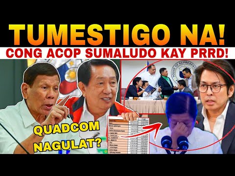 JUST IN: EBIDENSYA NILABAS! CONG ACOP GINULAT ANG KONGRESO! PDU30 QUADCOM PAHIYA SA HEARING? GRABE!