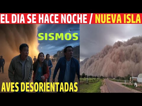 MIRA COMO QUEDARON TODO A OSCURAS / SURGE NUEVA ISLA / AVES DESORIENTADAS / REPORTE SÍSMCIO MUNDIAL