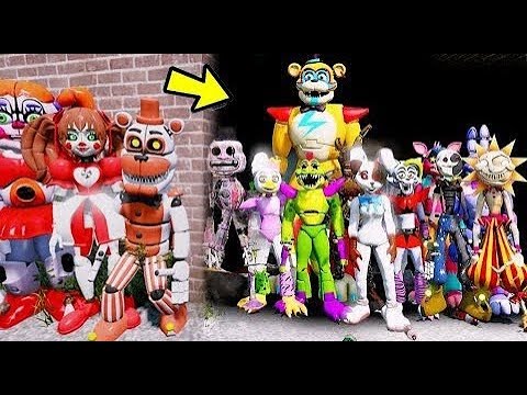 ANIMATRONICS VS FNAF Security Breach RUIN ASSOMBRADOS? | GTA V Five Nights at Freddy's