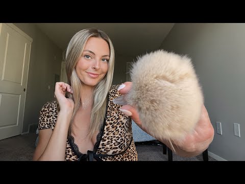 20 Minutes of Mic Brushing & Face Brushing | Classic ASMR (Fluffy & Small Brushes)