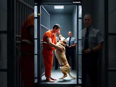 Dog’s Tearful Reunion with Owner in Prison 🐕💔 #shorts