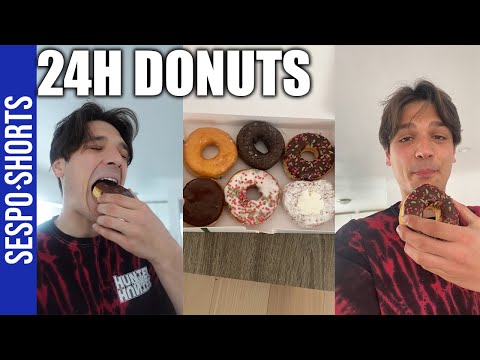 Mangio Per 24 Ore Solo Donuts🍩