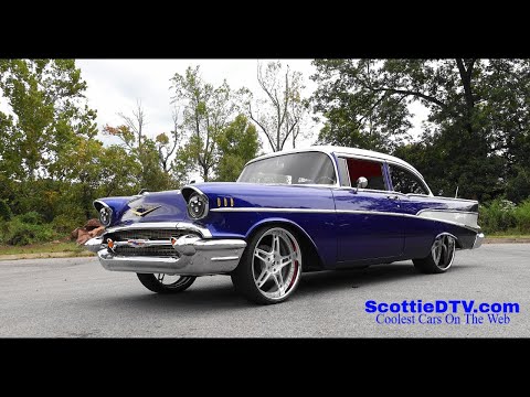 1957 Chevy Bel Air With Stylish Leather Interior Upgrade By Pro Auto Custom Interiors