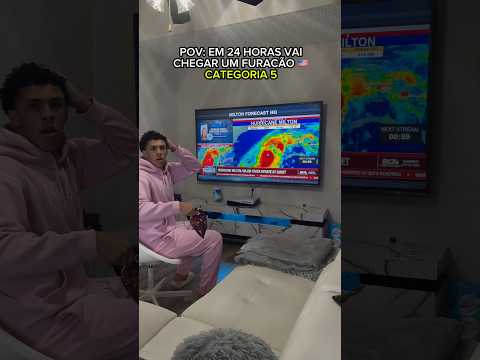 24 HORAS ANTES DO FURACAO 😳🇺🇸 #rotinadodia #hurricane #furacao