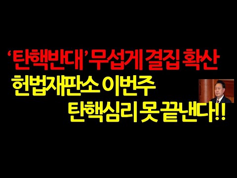 청년층과 60대이상 중심으로 여론 폭발 '헌재 불공정'에 분노! 2025.2.10 오전9시