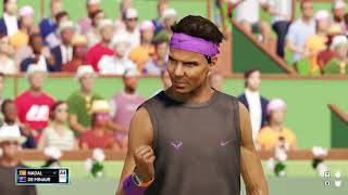 AO TENNIS 2. Сравниваю Легенду и ГрандСлэм. Nadal vs de Minaur. Difficulty Legend/Grand slam