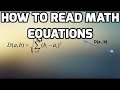 Understanding Math as a Language