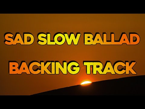 Sad Slow Guitar Ballad Backing Track A Minor | Chord Changes