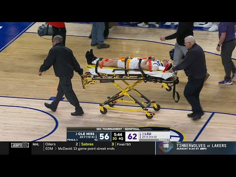 🤕 Poa Leaves ON STRETCHER, Angel Reese & LSU Tigers In TEARS In SEC Tournament Semifinal vs Ole Miss