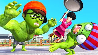 Epic Final Battle: NickHulk Fights Giant ZombieHulk | Scary Teacher 3D