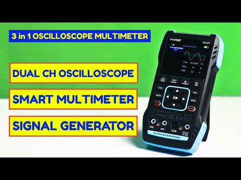 3 in 1 Dual Channel Oscilloscope Multimeter with Signal Generator FNIRSI 2C23T