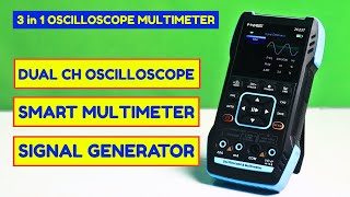 3 in 1 Dual Channel Oscilloscope Multimeter with Signal Generator FNIRSI 2C23T