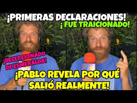 🔥PRIMERAS DECLARACIONES DE PABLO! REVELA POR QUÉ SALIO REALMENTE DE SURVIVOR MÉXICO #survivor