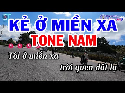 Karaoke Kẻ Ở Miền Xa Tone Nam ( Dm ) Nhạc Sống Hay | Karaoke Đồng Sen