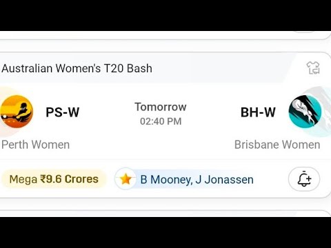 PSW vs BHW | Women's Big bash | Scorchers vs Heat | Perth vs Brisbane |  WBBL10