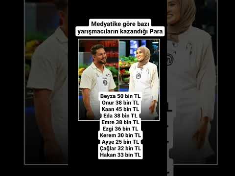 MASTERCHEF YARIŞMACILARININ KAZANÇLARI #masterchef