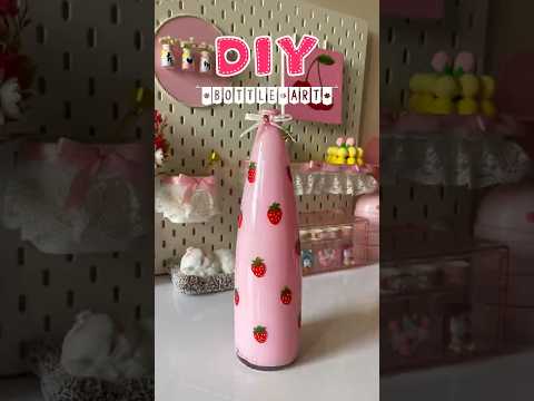 DIY Cute Bottle Art ๐ | Aesthetic Home Decor Idea #shorts #diy #viralshorts #handmade #trending