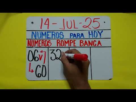 PODEROSA COMBINACION PARA HOY 14/07/2025 / NUMEROS PARA HOY LUNES