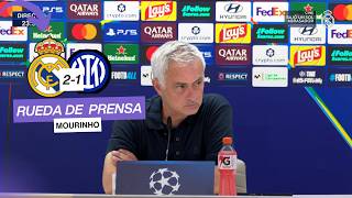 Rueda De Prensa de MOURINHO HOY - Post Real Madrid 2-1 Inter - ChampionsLeague 2026/27